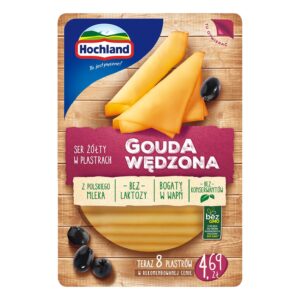 Smoked Gouda cheese Hochland slices (8 pcs.) 135g