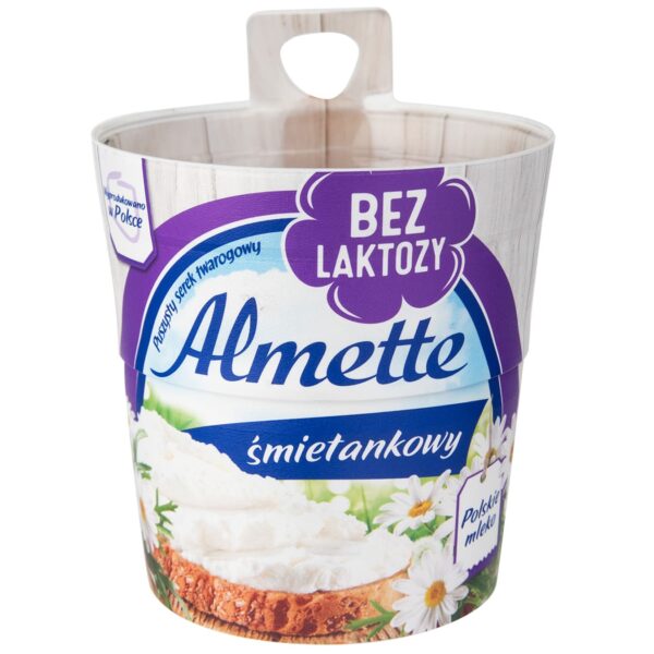 Свіжий сир вершковий, без лактози Almette, Hochland 150гр