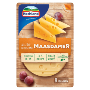 Maasdamer Hochland lactose-free cheese slices (8 pcs) 135g
