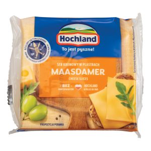 Сир Hochland Маасдамер плавлений скибочками 130г