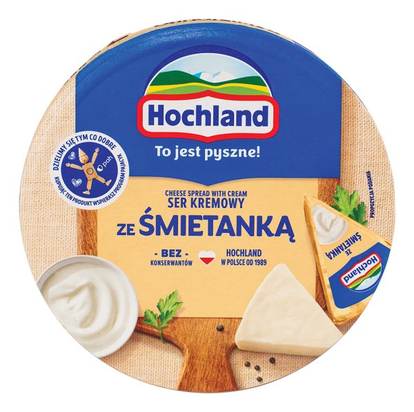 Hochland Processed cream cheese in triangles with cream Hochland 180 g