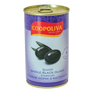 Оливки чорні Coopoliva б/к 314гр